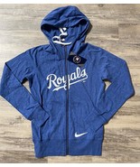 Nike Kansas City ROYALS Hooded Jacket XS Women&#39;s MLB Baseball Full Zip - £26.62 GBP