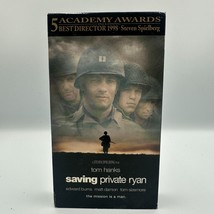 Saving Private Ryan VHS 1999 Drama Tom Hanks Steven Spielberg WWII Good - $9.55