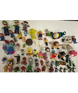 Lot Of 60+ Mini Toy Figure Random Disney Mario Brother Shriek SpongeBob ... - £17.67 GBP