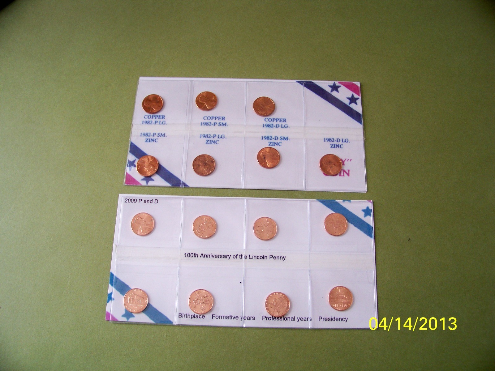 UNC SETS 1982PD 7 VARIETIES and 2009 PD ANN LINCON PENNIES - $14.84