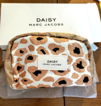 Marc Jacobs Daisy Vip Gift Cosmetic Or Other Essentials Pouch Cheetah Print Nib - £24.17 GBP