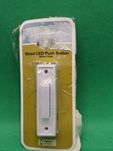 hampton bay wired LED push button doorbell white - £4.74 GBP
