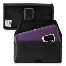 Galaxy S9 Plus Holster for Otterbox DEFENDER Flush Leather Metal Belt Clip Pouch - £29.87 GBP