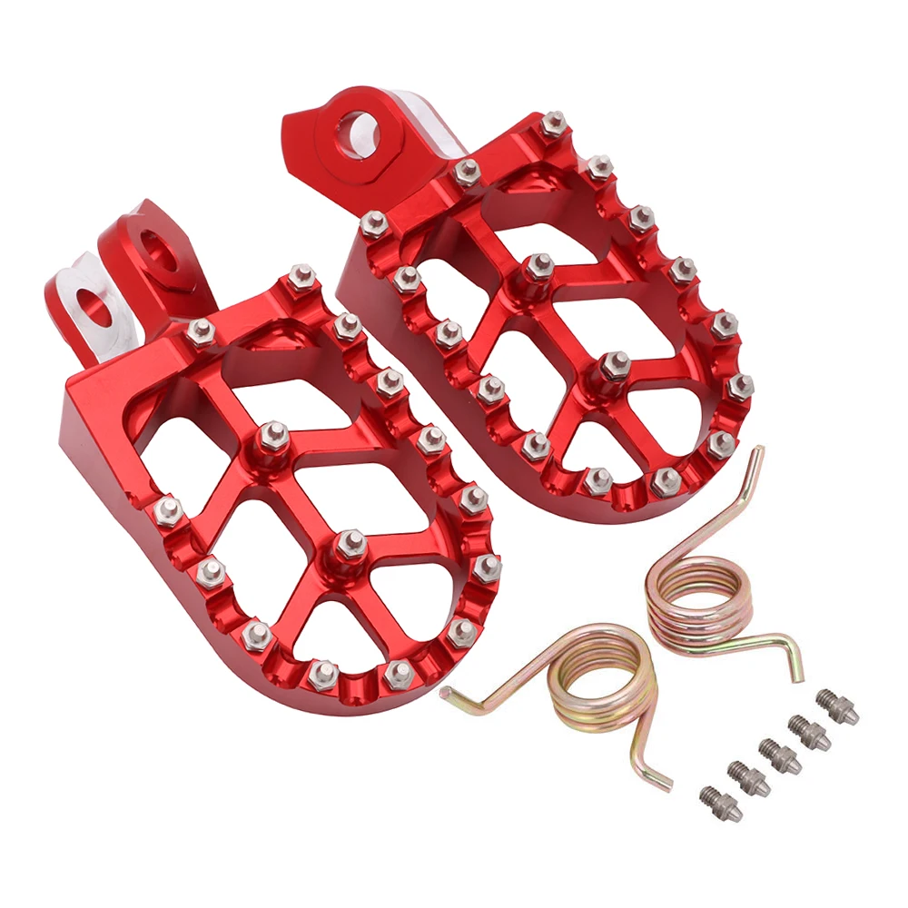 CNC Aluminum Foot Pegs Rests Pedal Footpegs Footrests For Suzuki RMZ250 ... - $49.55