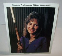 Dawn Hopkins Women&#39;s Professional Billiard Signed Autograph Photo Pool Vintage - £17.02 GBP