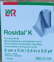 BestBy12/28 Rosidal K 6cm x 5m Short Stretch Compression Bandage - €2,83 EUR BestBy12/28 Rosidal K 6cm x 5m Short Stretch Compression Bandage - €2,83 EUR