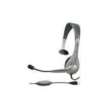 Cyber Acoustics AC-840 AC-840 Usb Mono Headset Internet Communication &amp; Boom Mic - £39.07 GBP