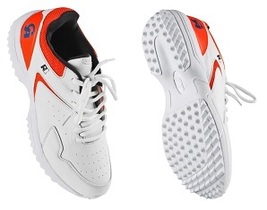 CA R1 Cricket Shoes Rubber studs White\Red - $74.99