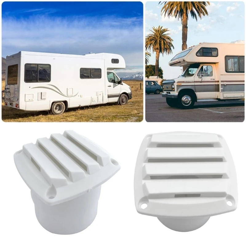 3 Inch Air Vent ABS Louver White Grille Cover, Exhaust Vent Fit for RV Motorho - £12.62 GBP