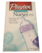 Playtex Disposables Premium Nurser Bottles 2 Pack 8oz Set Vintage New - $59.40