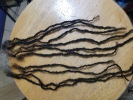 100% Capelli Umani Serrature Mano 30 Dreadlocks 9 &quot; -25.4cm Molto Piccolo - $138.60