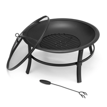26 Inch Fire Pit for outside Portable Fire Pit Wood Burning Small Fire Bowl - $118.62