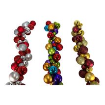 Colorful Shatterproof Ornament Christmas Garland 58 Inch Long CHOOSE YOU... - $59.98