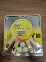 STIGA Classic Ping Pong 4-Player Table Tennis Set Ping Pong Paddles Ball... - £16.73 GBP