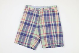 Vtg Ralph Lauren Golf Mens 32 Rainbow Checkered India Madra Plaid Chino ... - $49.45