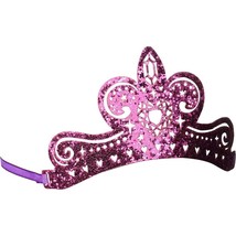 Pink Glitter Sparkle Paper Tiara&#39;s Birthday Party Favors Package of 8 New - $3.95