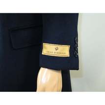 Men 100% Soft Wool 3/4 Length Winter Top Coat Cashmere Feel  #Til-71 Navy Blue image 3