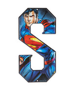 Superman Superhero Letter S Metal Sign Home Decoration Wall Art Man Cave - £12.81 GBP