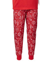 allbrand365 designer Womens Ornament Print Pajama, X-Large(14/16), Ornaments/Red - £31.14 GBP