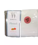 WAMSUTTA Light Ivory Cotton Flannel King Sheet Set - $95.00