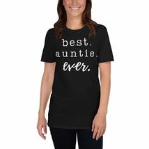 PersonalizedBee Best Auntie Ever T-Shirt Cute Aunt T Shirt Gifts from Niece Funn - £15.31 GBP+