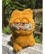1981 Vintage Garfield Collector Cat Dakin Plush Sitting Toy 5&quot; Figure Lo... - $559.38 MXN