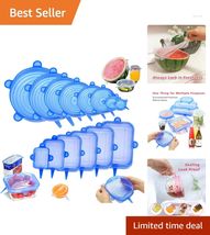 Versatile 14-Piece Silicone Stretch Lids - Fresh Food Covers for Every C... - $32.62