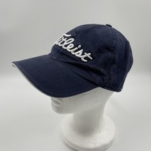 Titleist Golf Hat Adjustable Cap Blue With White Logo Pro-V1 Drop And St... - $11.30