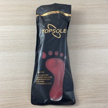 NWT Topsole Flat Feet Orthotic Insoles Red - $11.87