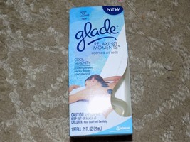 Glade Relaxing Moments Plugins Scented Oil Refills Cool Serenity New - £15.18 GBP