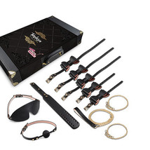 Blush Temptasia Safe Word 10-Piece Bondage Kit with Suitcase Black - £186.97 GBP