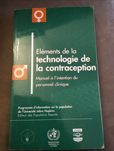 Elements De La Technologie  De Contraception By Robert A. Hatcher - £7.67 GBP