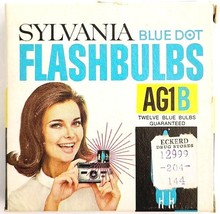 Sylvania Blue Dot Flashbulbs AG1B Lot Of 7 Vintage Camera Accessory w/ B... - $468.48 MXN