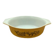 Vintage Pyrex Old Orchard 043 Oval Casserole Baking Dish 1.5 Qt - £12.61 GBP