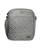 Lug Flapper Crossbody Bag Gray Quilted Basketweave Water Repellent NWT S... - $75.92 CAD