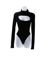 Love Cameron Teen Girls Black Turtleneck Open Front Bodysuit Size Small - $263.69 MXN