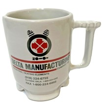 Vintage Frankoma C1 Delta Manufacturing COMPANY Footed Coffee Tea Cup Mug  - £9.89 GBP