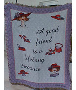 Rug barn fringe 100% cotton throw Goof Friends lifetime treasure red hat... - $1,041.41 MXN