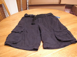 American Rag men&#39;s cargo shorts with belt casual NEW black sea 28 121300BLK NWT - £6.53 GBP