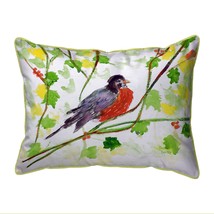 Betsy Drake Robin Red Breast Extra Large 20 X 24 Indoor Outdoor Pillow - £55.38 GBP