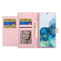 For Samsung S20 6.2&quot; Magnetic Snap Wallet Case with Two Row Card Holder ROSE GOL - £4.62 GBP
