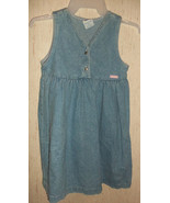 EXCELLENT GIRLS OSHKOSH B&#39;gosh BLUE JEAN JUMPER DRESS  SIZE 6X - $31.90 CAD