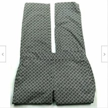 Dana Buchman Womens Straight Casual Pants Size 2 Solid Black White Geome... - $17.33