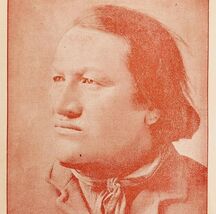 1891 Chief John Grass Red Plate Print Victorian Indian Wars History Anti... - $29.99