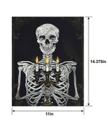 Light-Up Skeleton &amp; Candelabra Art Canvas, 11in x 14.37in - $27.77 CAD