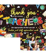 BINQOO Teacher Appreciation Backdrop 2025 Photo Booth Banner 8x6FT - $13.80 CAD