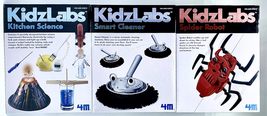 KidzLabs Stem Building Kit for Kids - 3 Pack - Robot, Smart Cleaner, Kitchen Sci - £24.69 GBP