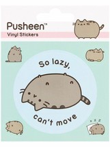 PUSHEEN Official Super Fancy Sheet of Vinyl Stickers (Lazy) 5 Stickers o... - £2.93 GBP
