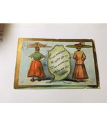 EMBOSSED ANTIQUE POSTCARD 1908 * H. M. Rose * BIG HATS Victorian Ladies ... - £57.09 GBP