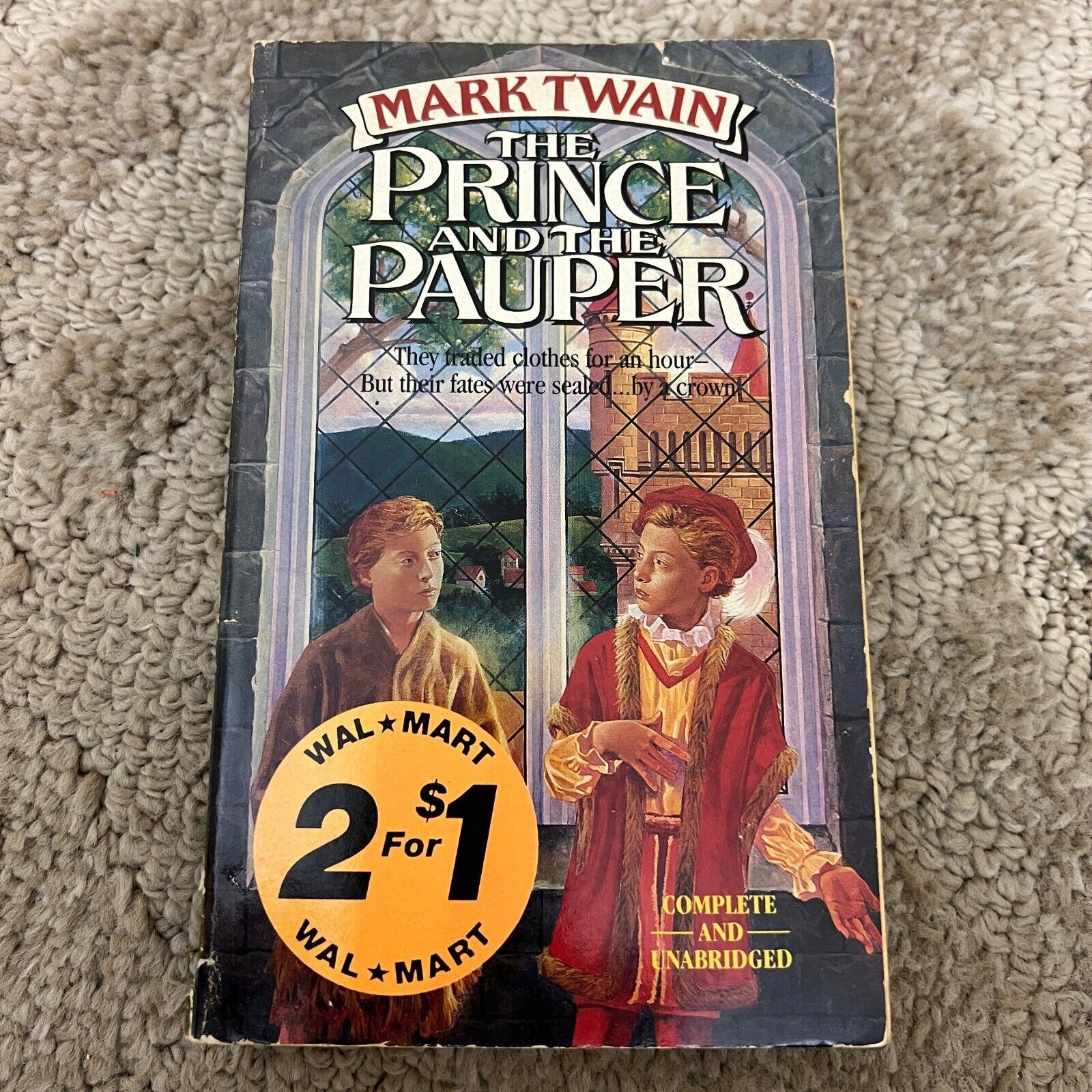 Primary image for The Prince and the Pauper Classic Paperback Book by Mark Twain from Aerie